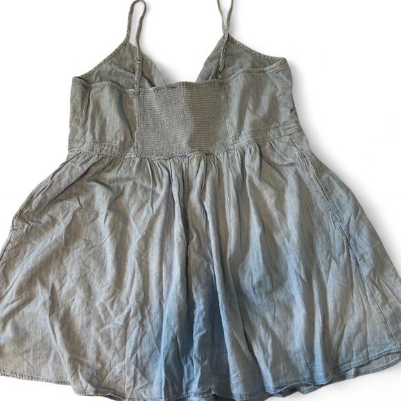 Old Navy Blue Mini Dress Sleeveless Empire Waist - Picture 3 of 3